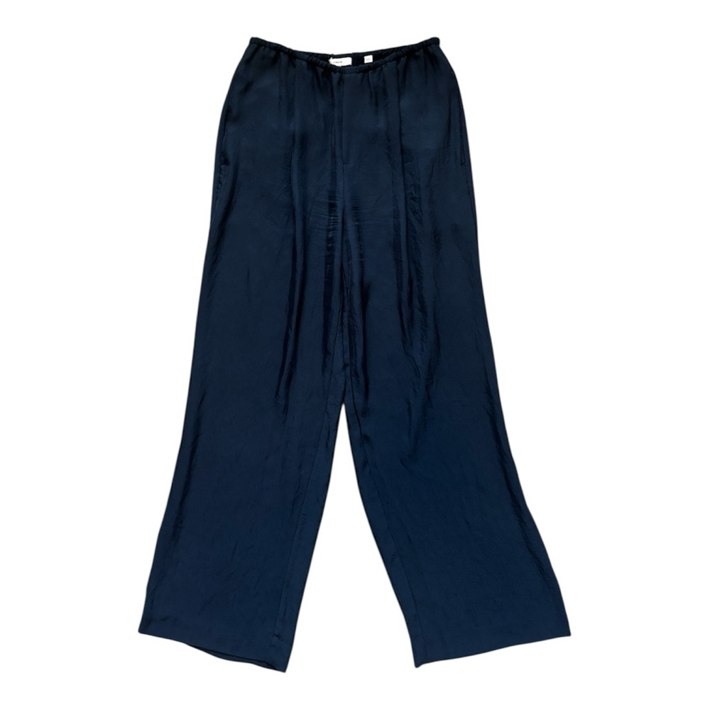 Vince Wide Leg Pants in Navy Blue